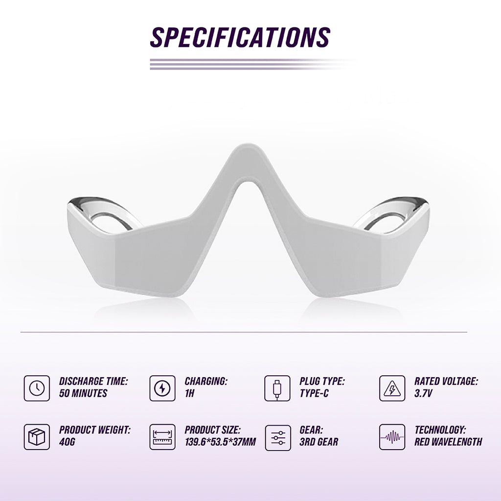 Under-Eye Red Light Therapy Skin Care Massager